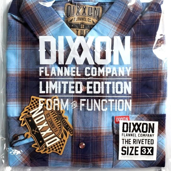DIXXON Flannel RIVETED Limited Edition Flannel Shirt Men's 3XL - Picture 8 of 10